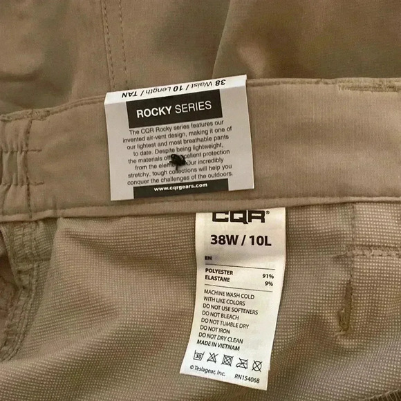 Men’s New CQR Gear Rocky Series Wilderness Mens 38W - 10L NWOT - Picture 5 of 11